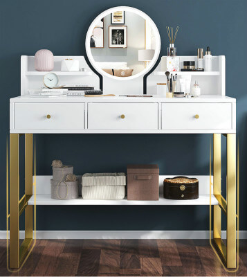 Modern Dresser Nightstand Combo Vanity, Vanity Table Allmodern