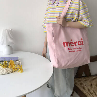 Qoo10 - Merci Eco Bag Paris Select Shop Genuine Merci/Tote/Canvas